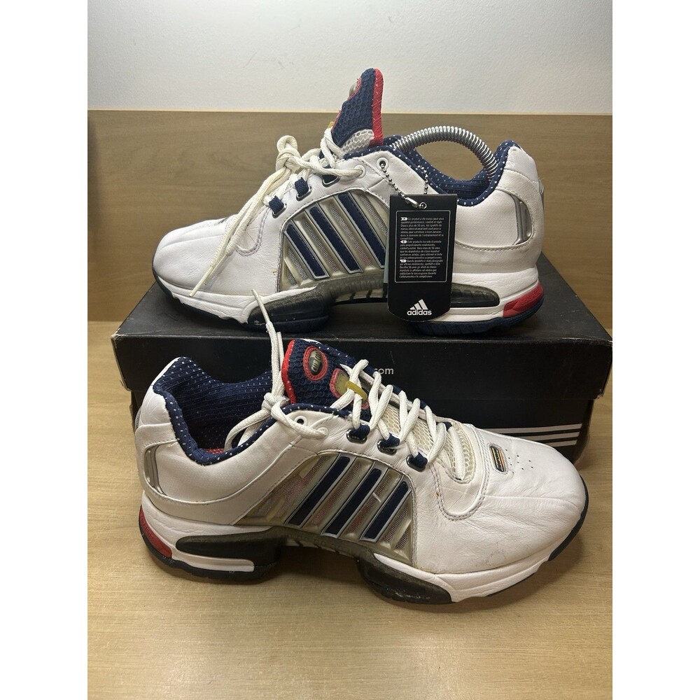 Rare Vintage Adidas CCool Response White Training Shoes 2005 mens 9